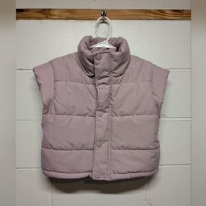 For Love & Lemons (Women's small) Crop Lined Vest Lavender Purple